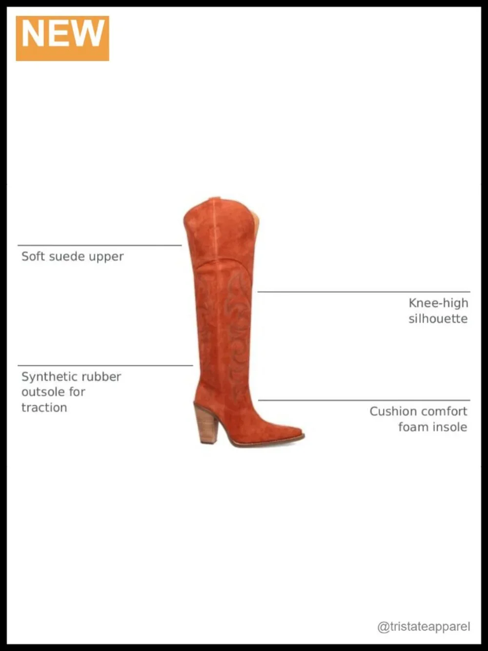 Dingo Primadonna Suede Embroidered Snip Toe Knee High Boots Western Stitching